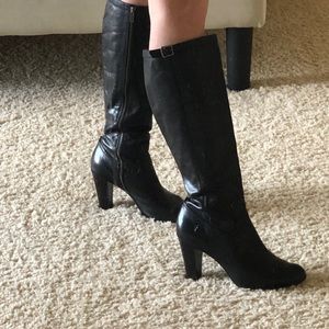 Tall black Frye boots